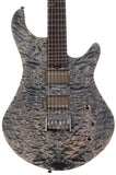 American Exotic Guitars DC-Standard, Quilt Maple, Walnut, Faded Slate Blue