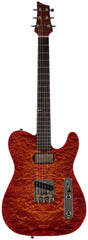 American Exotic Guitars TX-HS, Quilt Maple, Walnut, Fireburst