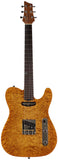 American Exotic Guitars TX-SS, Quilt Maple, Walnut, Lemon Burst