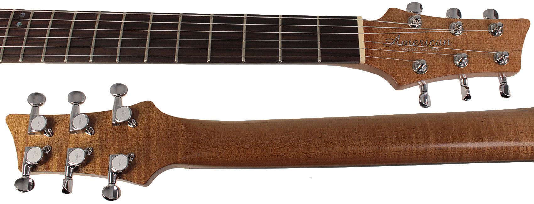 American Exotic Guitars TX-SS, Quilt Maple, Walnut, Lemon Burst