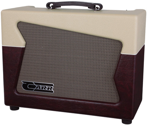 Carr Skylark 1x12 Combo Amp, Cream, Wine - Humbucker Music