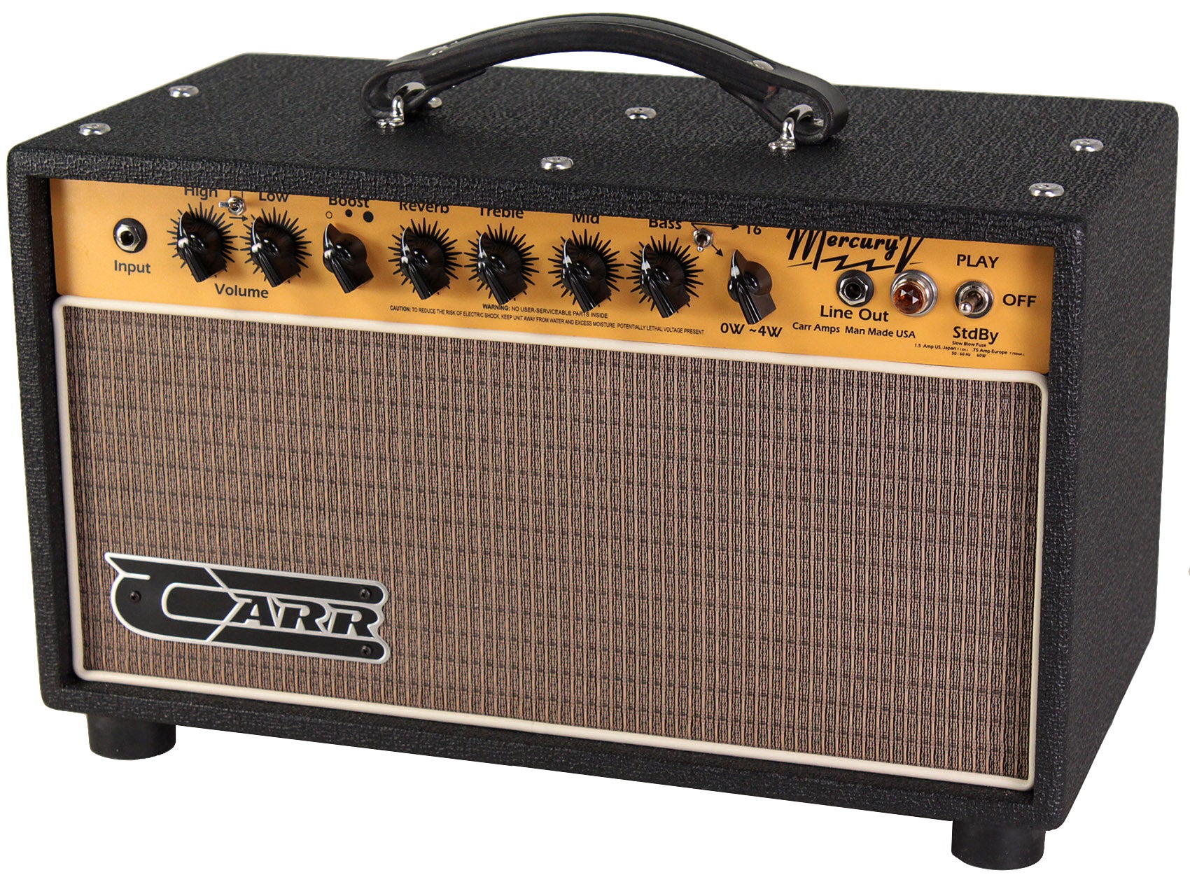 Carr Mercury V Head, Black | Humbucker Music
