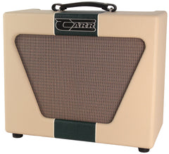 Carr Super Bee 1x12 Combo Amp, Cream, Emerald Green Stripe