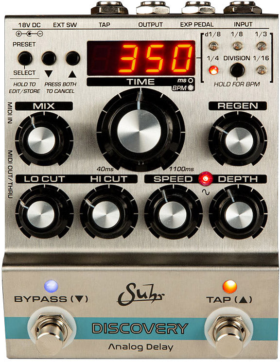 midi delay pedals Suhr Discovery Analog Delay Pedal