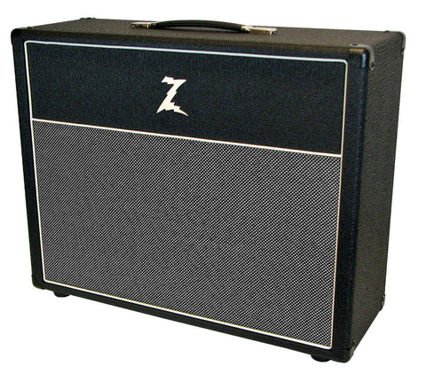 Dr. Z 2x12 Open Back Cab - Black w/ Salt & Pepper Grill