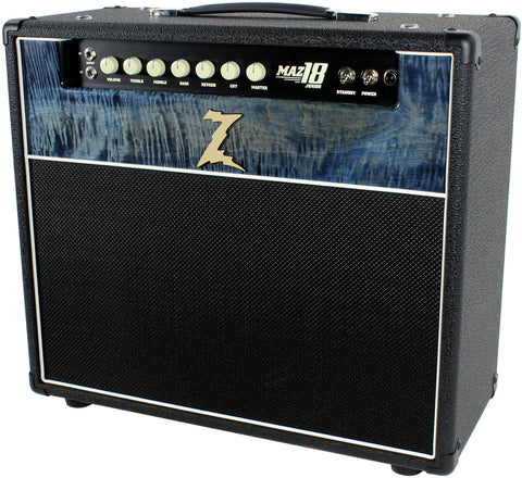 Dr. Z Maz 18 Jr Reverb 1x12 - Custom Blue Flamed Maple