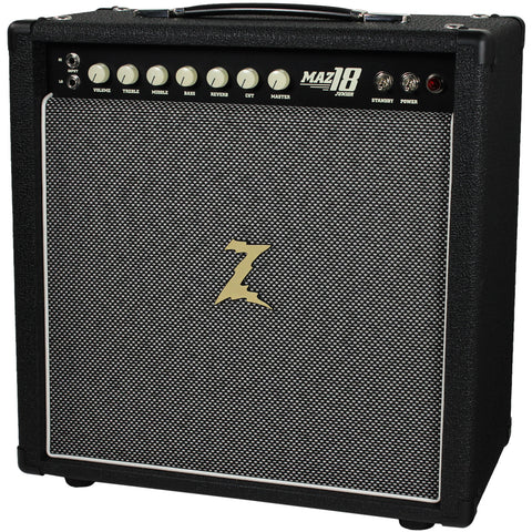 Dr. Z Maz 18 Jr Reverb Studio Combo - Black w/ Salt & Pepper Grill