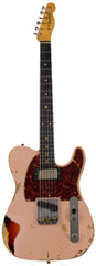 Fender Custom Shop Limited 1960 HS Tele Custom, Heavy Relic, Dirty Shell Pink over 3 Tone Sunburst