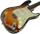 Fender Custom Shop 60/63 Super Heavy Relic Strat Guitar, Super Faded, Aged 3TS