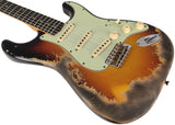 Fender Custom Shop 60/63 Super Heavy Relic Strat Guitar, Super Faded, Aged 3TS