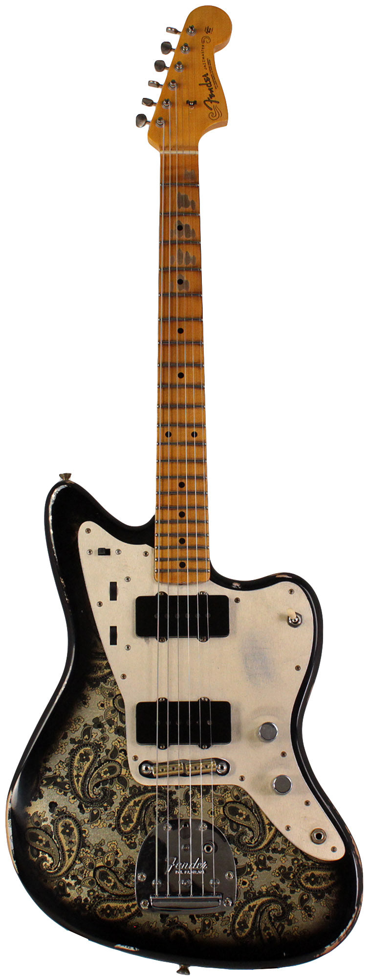 Fender Custom Shop Limited Custom Jazzmaster Relic, Aged Black Paisley |  Humbucker Music