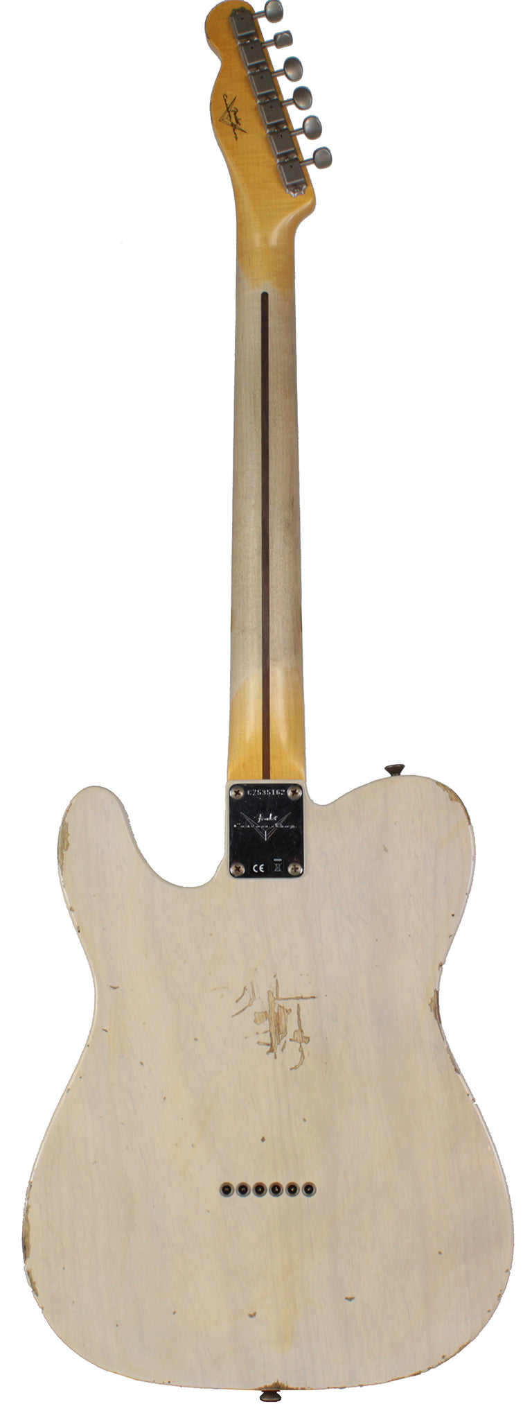 Fender Custom Shop Relic 1954 tele, Aged White Blonde | Humbucker