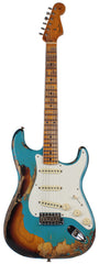 Fender Custom Shop 57 Heavy Relic Strat Limited Guitar, Taos Turquoise o/ 2TS