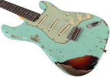 Fender Custom Shop 62 Heavy Relic Strat Guitar, Surf Green o/ 3TS