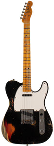 Fender Custom Shop Limited 1965 Telecaster Custom, Heavy Relic, Aged Black over 3 Tone Sunburst