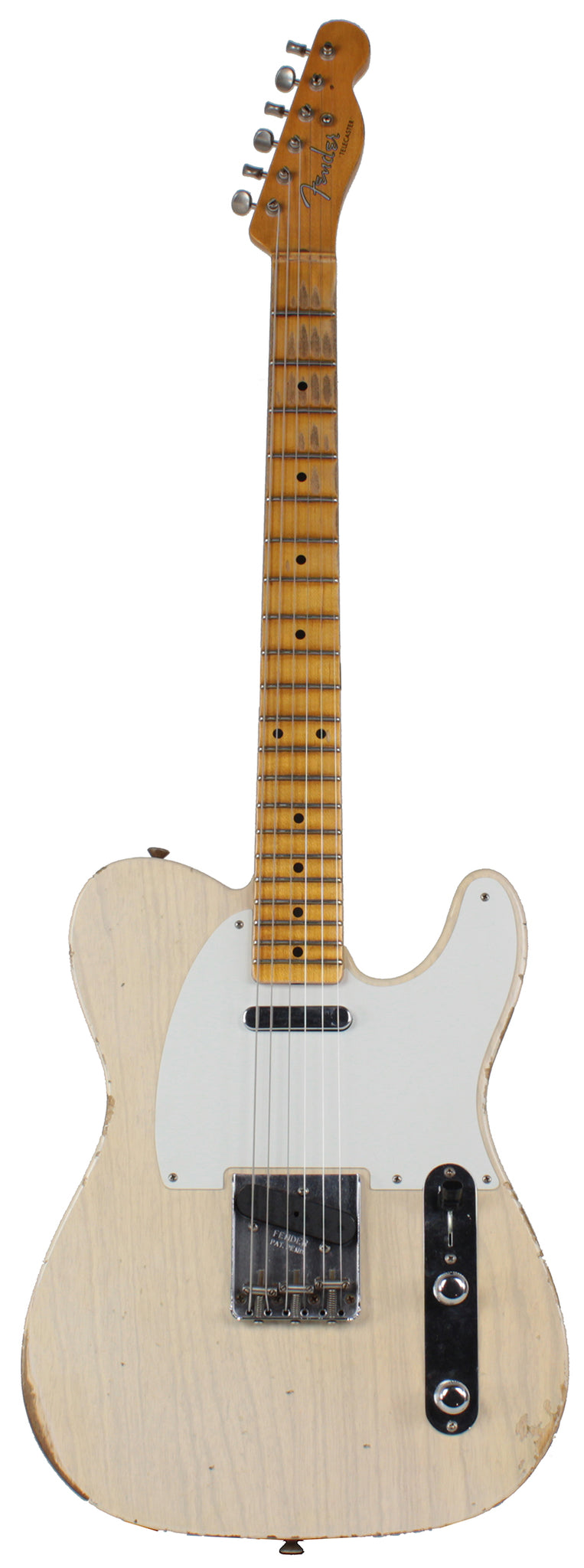 Fender Custom Shop Relic 1954 tele, Aged White Blonde | Humbucker