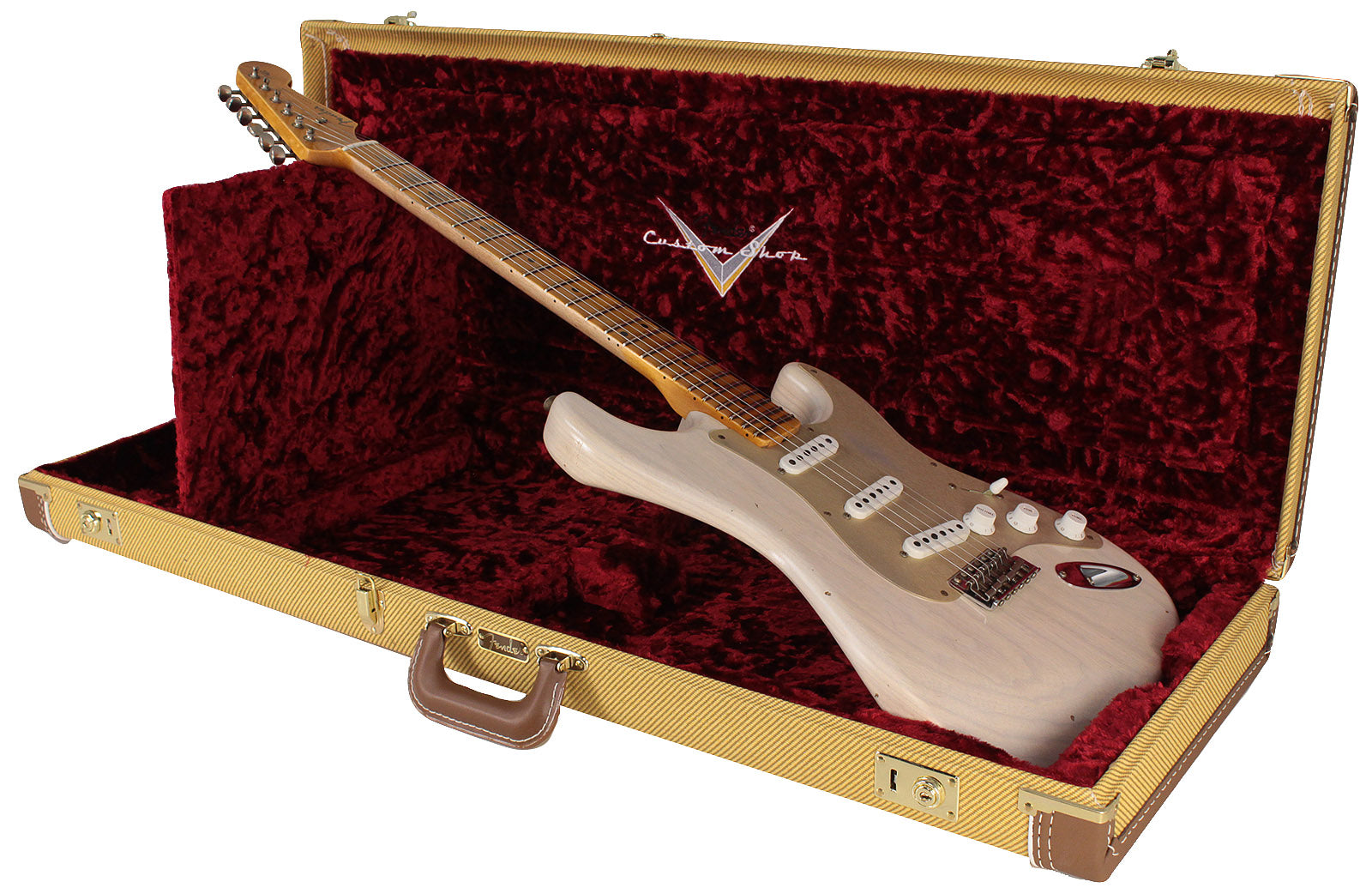 Fender Custom Shop Limited '55 Dual-Mag Strat, Aged White Blonde