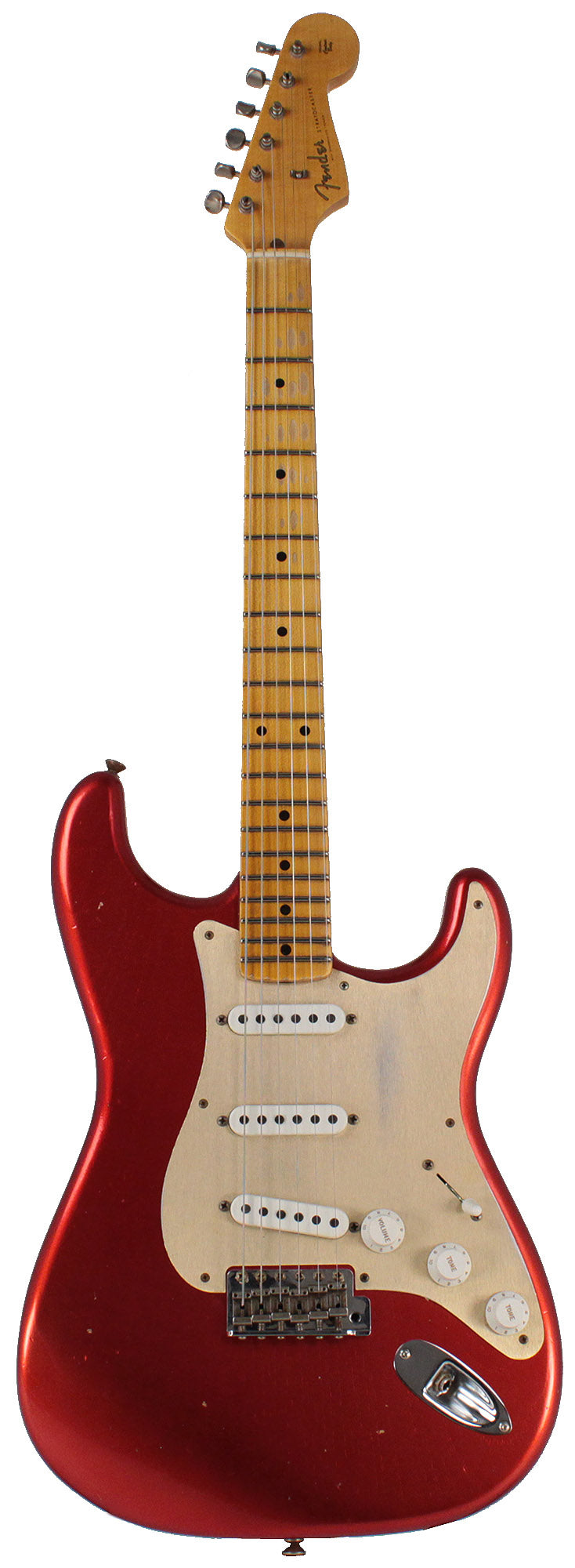 ギター Fender Custom Shop 2018 Limited 55 Strat Fender Custom Shop Limited '55 Dual-Mag Strat, Relic, Candy Apple