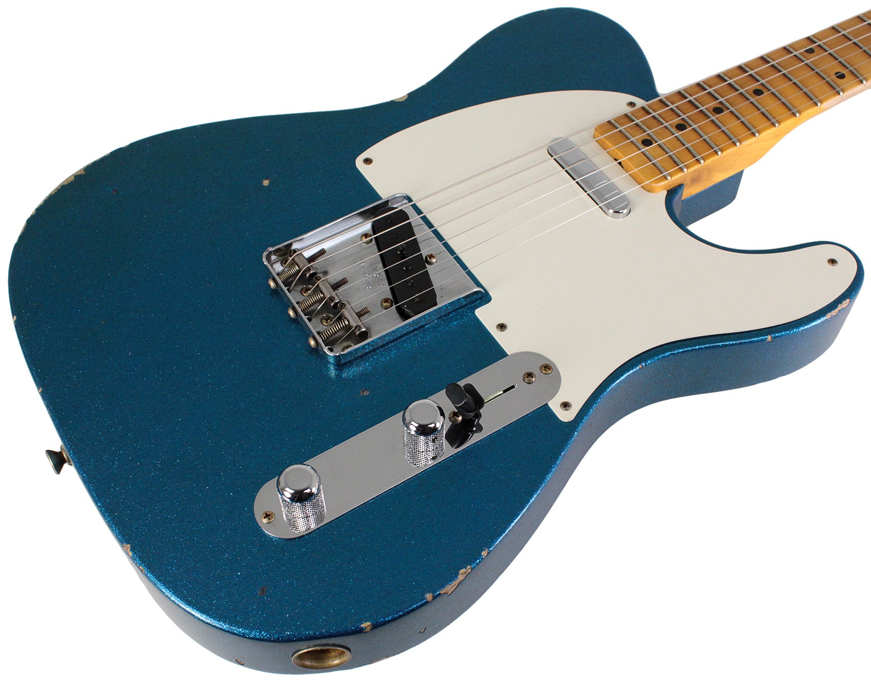 Blue Telecaster Custom Fender Custom Shop Limited 1955 Telecaster, Relic, Aged Blue Sparkle ...