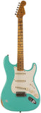 Fender Custom Shop Limited 1957 Stratocaster Relic Guitar, Faded Aged Sea Foam Green