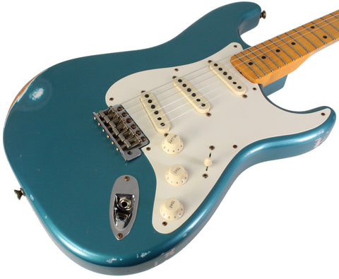 Fender Custom Shop Limited 1957 Stratocaster Relic Guitar, Faded Aged Ocean Turquoise