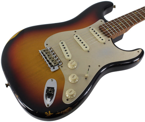 Fender Custom Shop LTD 58 Special Strat Relic, Faded Aged 3 Tone Sunburst - NAMM