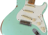 Fender Custom Shop 58 Relic Strat Guitar, Super Faded Surf Green