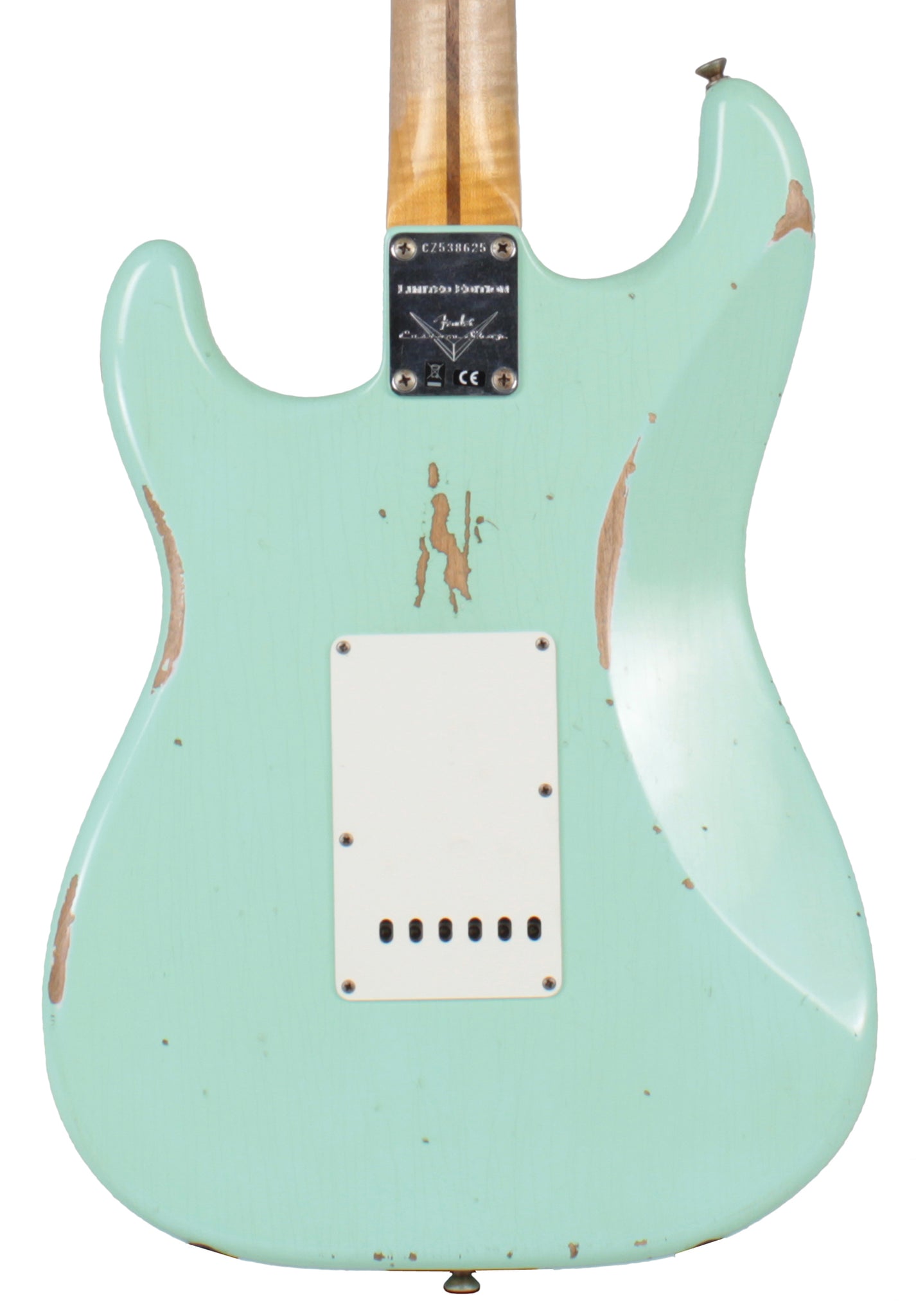 Fender Custom Shop 58 Relic Strat Guitar, Super Faded Surf Green