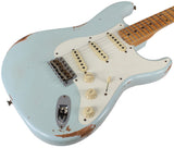 Fender Custom Shop 58 Relic Strat Guitar, Super Faded Sonic Blue