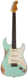 Fender Custom Shop 1959 Stratocaster Heavy Relic Guitar, Faded Aged Surf Green