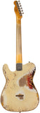 Fender Custom Shop Limited 1960 Telecaster Custom, Heavy Relic, Aged Olympic White Over 3-Color Sunburst