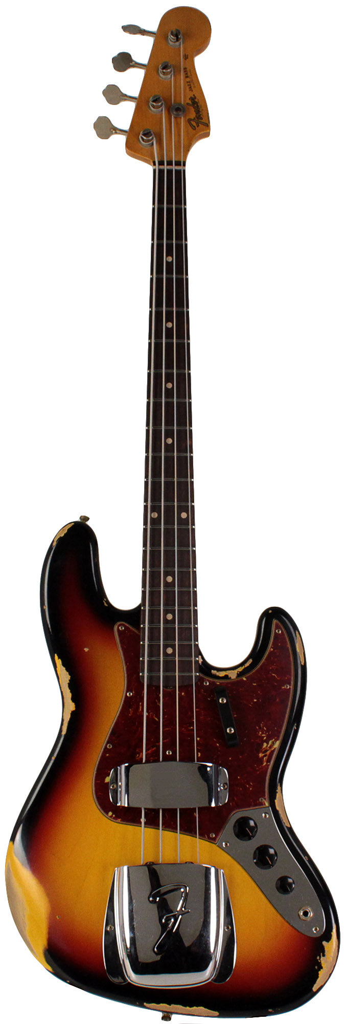Fender Custom Shop 1961 Jazz Bass Heavy Relic, 3 Color Sunburst