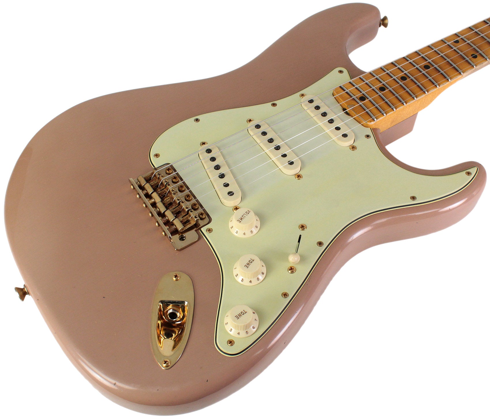 Fender Custom Shop Limited 1962 Bone Tone Stratocaster Journeyman Relic,  Dirty Shell Pink