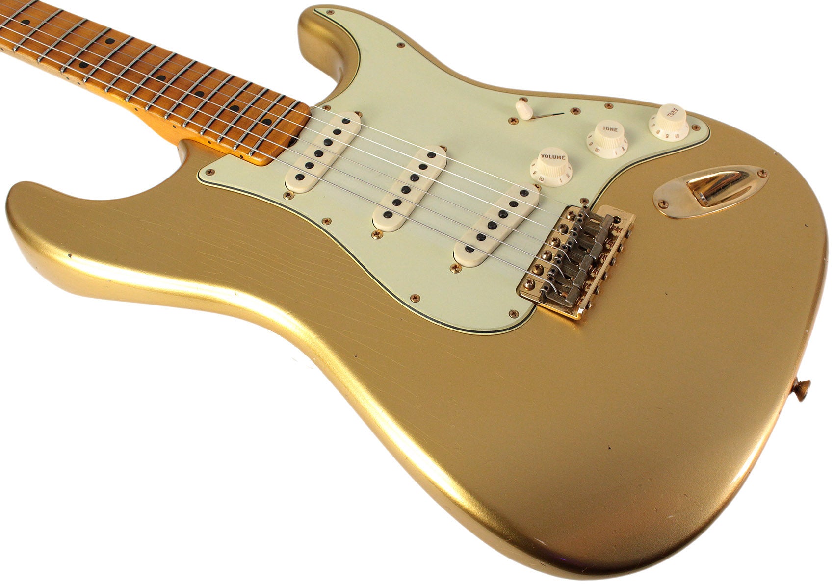 Fender Custom Shop Limited 1962 Bone Tone Stratocaster, Journeyman Relic,  Aged Aztec Gold