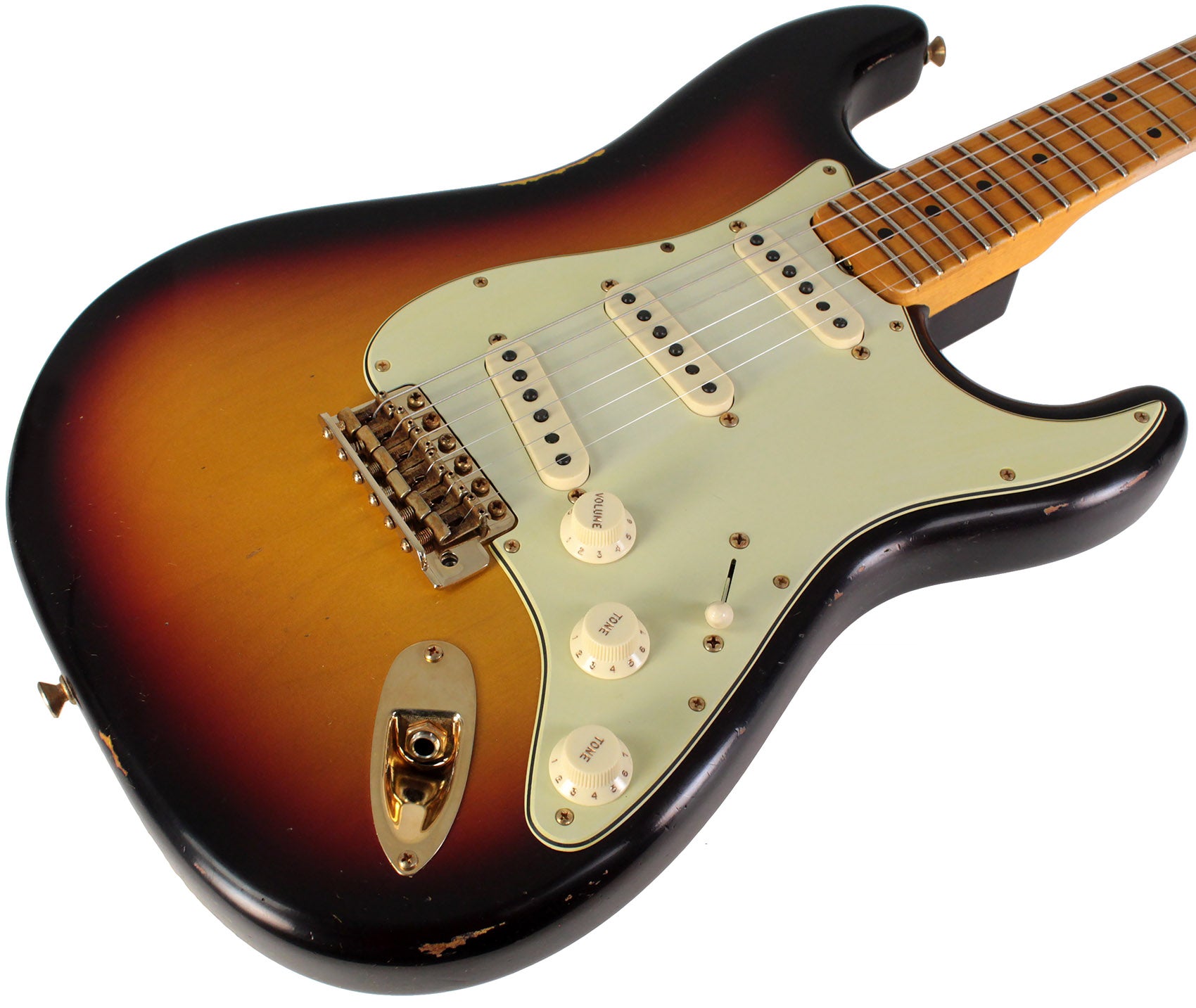 Fender Custom Shop Limited 1962 Bone Tone Stratocaster, Relic, 3-Color Humbucker Music