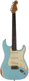 Fender Custom Shop Limited 1963 Stratocaster, Heavy Relic, Faded Aged Daphne Blue