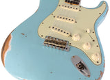 Fender Custom Shop Limited 1963 Stratocaster, Heavy Relic, Faded Aged Daphne Blue