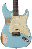 Fender Custom Shop Limited 1963 Stratocaster, Heavy Relic, Faded Aged Daphne Blue