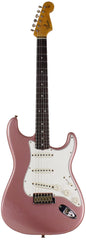 Fender Custom Shop 64 Journeyman Strat Guitar, Faded, Aged Burgundy Mist Metallic