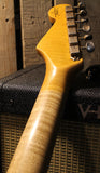 Fender Custom Shop 64 Journeyman Strat Guitar, Faded, Aged Burgundy Mist Metallic