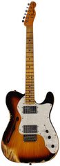 Fender Custom Shop LTD 72 Thinline Telecaster, Heavy Relic, Faded Aged 3 Tone Burst
