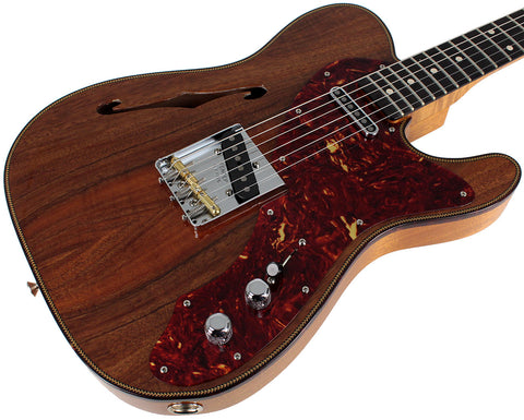 Fender Custom Shop Artisan Koa Thinline Telecaster Guitar, Aged Natural