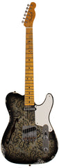 Fender Custom Shop LTD Double Esquire Thinline Custom Relic, Aged Black Paisley
