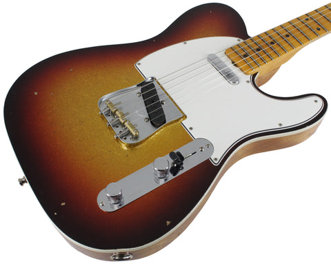 Fender Custom Shop Postmodern Journeyman Relic Tele - 3-Tone Sunburst Sparkle