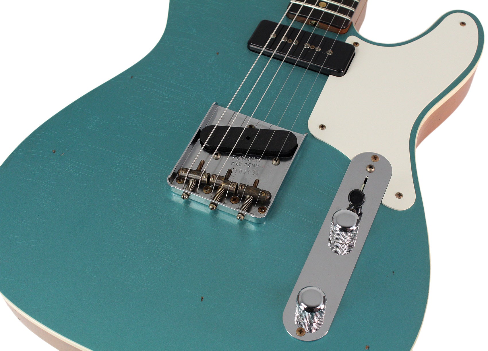 テレキャスター コンポーネント ジャンク p90 水色 gotoh