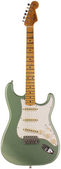 Fender Custom Shop Postmodern Strat Journeyman Relic W/ Cc Hardware, Faded Aged Sage Green Metallic