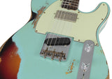 Fender Custom Shop Ltd Heavy Relic Reverse Custom HS Tele, Daphne Blue o/ 3TS