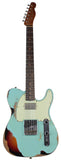 Fender Custom Shop Ltd Heavy Relic Reverse Custom HS Tele, Daphne Blue o/ 3TS