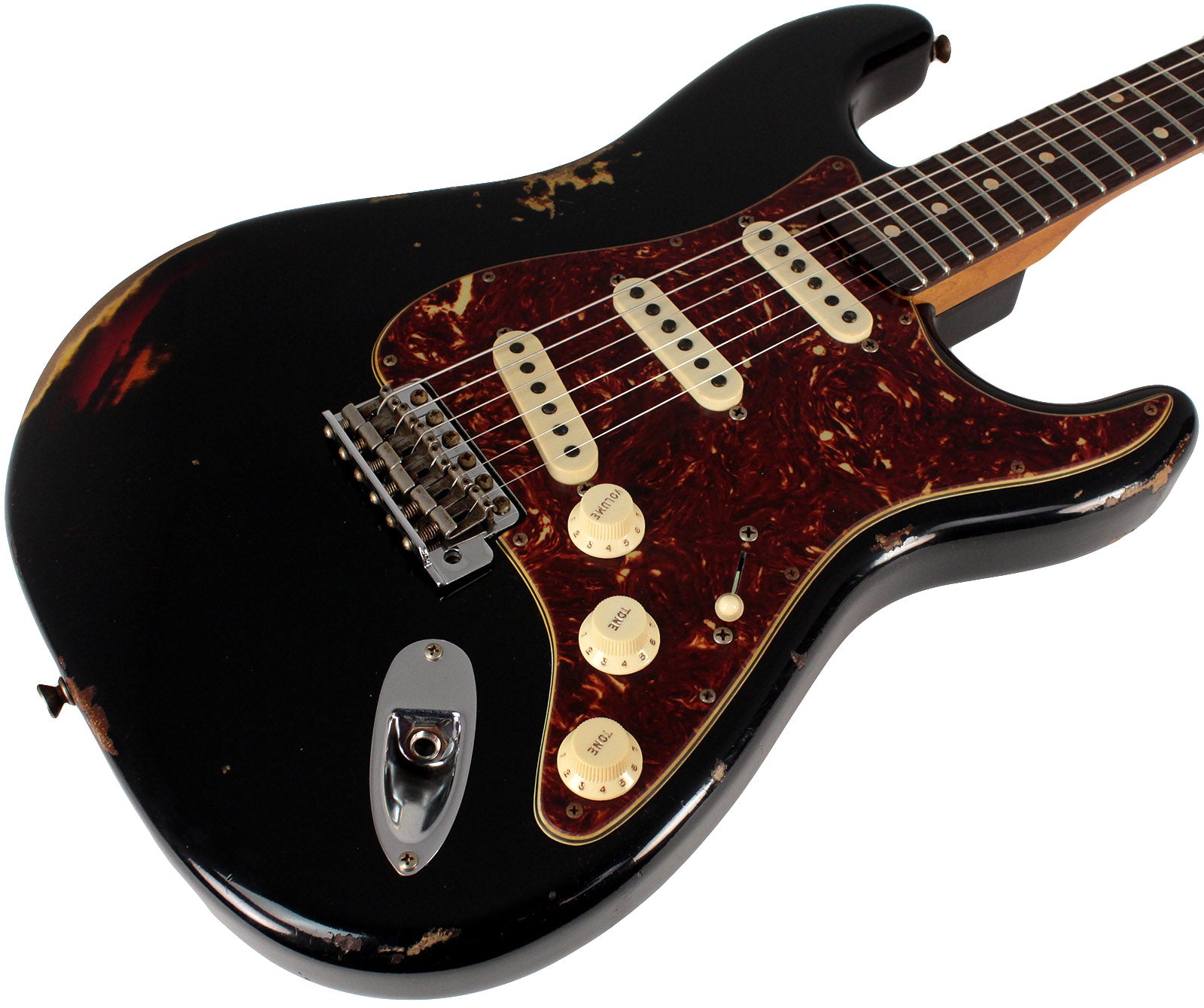 Fender Custom Shop Limited Roasted Poblano Strat Heavy Relic Aged Bl Humbucker Music