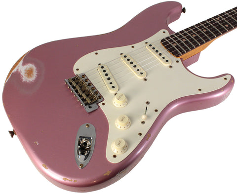 Fender Custom Shop Limited 1959 Stratocaster, Relic, Aged Burgundy Mist Metallic